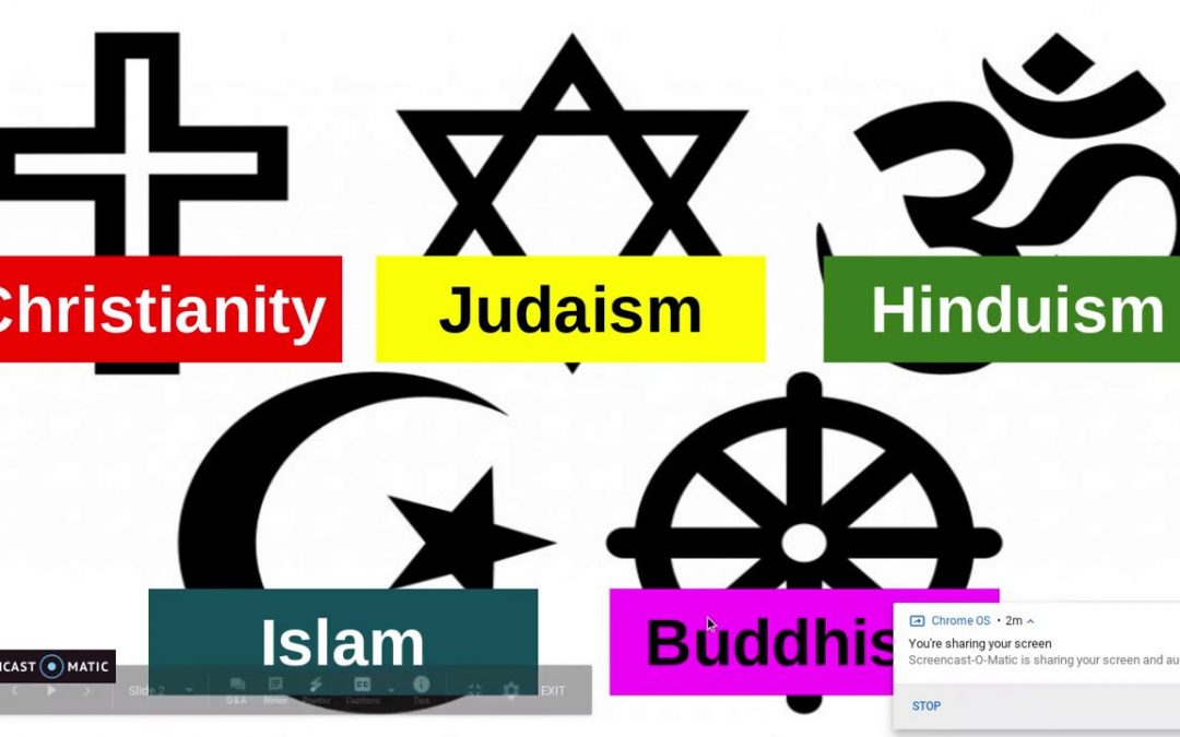 Expanse Through Time of the Five Major Religions